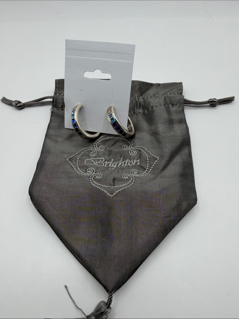 Brighton Blue Spectrum Hoop Earrings